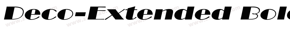 Deco-Extended Bold字体转换